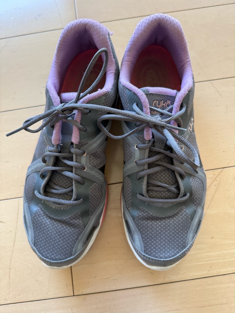 Ryka Gray and Lavender Women's Athletic Sneakers